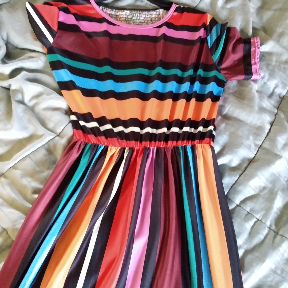 Multicolored spring dress